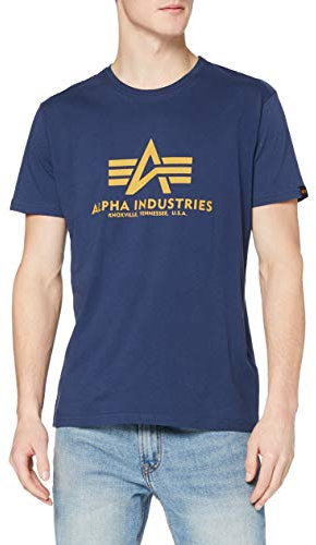 Alpha Industries Herren Basic T-Shirt, New Navy, L