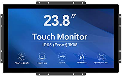 GreenTouch 23,8 Pouces 10 Points Moniteur à écran Tactile PCAP à Cadre Ouvert - Écran Tactile Industriel - 16: 9 - TFT LCD