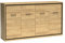 Mirjan24 Kommode Berspe BP08 mit 2 Schubladen und 4 Türen, Gedämpftem Schließsystem, Anrichte, Sideboard, Highboard, Wohnzimmer (Hikora Natur, ohne Beleuchtung)