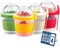 Crystalia Yoghurt to Go Becher mit Löffel, Set 4 500ml 100% BPA FREI Müslibecher to Go mit Deckel, Joghurt Müsli Becher to Go zum Frühstück, Obstbehälter Müslidosen, Yogurt Parfait Becher mit Deckel
