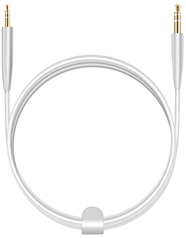Laipuke Kopfhörer-Verlängerungskabel, Kompatibel mit Bose QC45, QC35, QC25, Bose 700, JBL T500BT, T450BT, T600BTNC, AKG Y40, Y50, Y45 Kopfhörer, 2,5mm bis 3,5mm Audio-Kabel (Weiß)