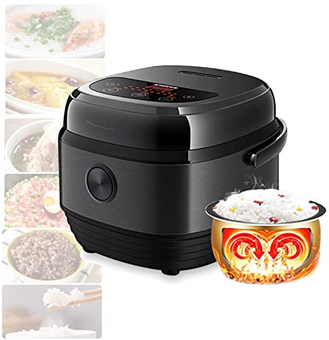 HMTE Olla arrocera de 3L, función Mini Olla Antiadherente, pequeña máquina de Cocina doméstica para cocinar gachas y Sopa, Olla arrocera integrada para cocinar