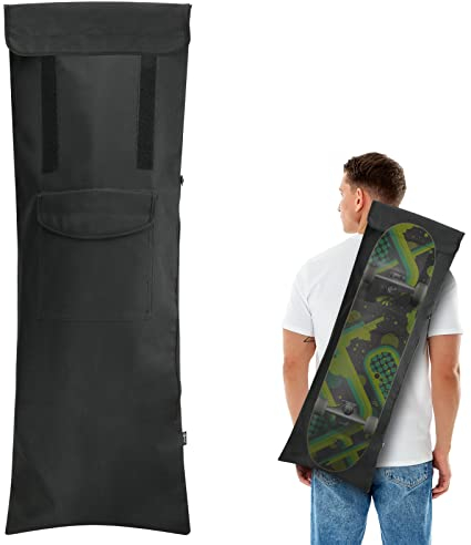 Cosmos Skateboard-Tasche Reise Skateboard Umhängetasche mit Außentasche Tragbare Skateboard Tragetasche mit verstellbarem Gurt für Standard-Skateboard, Mini-Cruiser und Normale Größe Erwachsene
