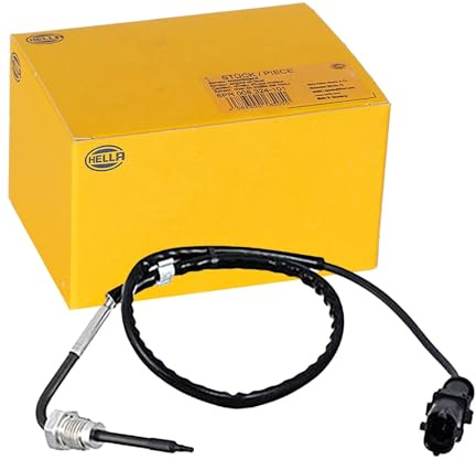 HELLA 6PT 358 181-861 Sensor, exhaust gas temperature - 2-pin connector - Bolted - Cable: 505mm