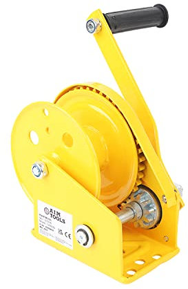 Aim Tools Cabrestante Manual 1800 lbs 816 kg con Freno Automático, Torno de Manivela para Remolque de Automóvil, Barco, Camión Tracción y Elevación 325637