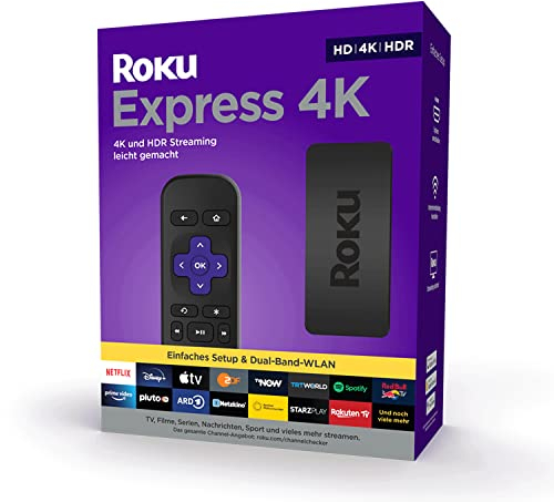 Roku Express 4K | HD/4K/HDR Streaming Media Player | Funktioniert nur in Deutschland