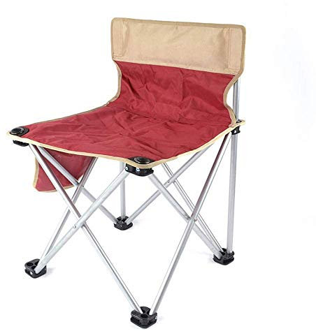 Leichter, langlebiger Klappstuhl, Klappstuhl, kleiner zusammenklappbarer Campingstuhl, leichter Sitz, tragbarer Hocker, für Erwachsene, Klettern, Abenteuer, Wandern, Angeln, Strand, Picknick (C) (E)