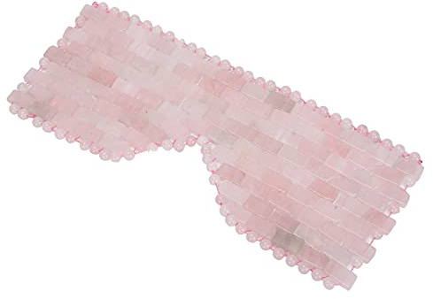 Masque pour les Yeux, Masque de Soin des Yeux Pratique et Confortable adapté à la Maison pour Se Détendre (Paupières de quartz rose)