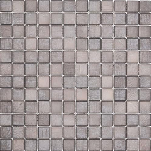 Keramikmosaik Fliese Jasba shabby brown matt Holzoptik Fliesenspiegel Badfliese Duschfliese / 10 Mosaikplatten