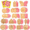 Cabilock Ausstechformen Eid Mubarak Ramadan Ausstecher: 16Stücke Islamische Keksausstecher Keksstempel Backform DIY Keksform Sandwich Kuchen Keks Gebäck Toast Cookie Cutter
