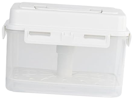 Gralara Contenedor de Kimchi, contenedor de Almacenamiento de Alimentos, Caja de Mantenimiento Fresco, contenedor de conservación para despensa, Tarro de pepinillos 4L