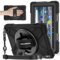 BRAECNstock Custodia per tablet Amazon Fire HD 7 di 12a generazione 2022, antiurto Proetective Kindle Fire HD 7, custodia per bambini, con cinturino da polso girevole+supporto, portapenne, tracolla,