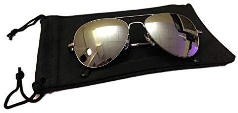 Sonnenbrille Pilotenbrille Fliegerbrille Pornobrille Brille TOP GUN Neu! Auswahl (Gil 1 Silber Silber)