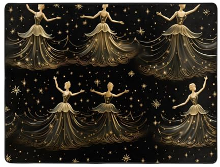 YYHWHJDE Damenteppich mit Nussknacker-Ballett-Muster, 160 x 121,9 cm, weicher Griff, feiner Samt, waschbar, verschleißfest