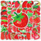 RDNKVB 50 Stücke Aufkleber Pack, Strawberry Sticker Set, Girl Sticker, PVC, für Laptop MacBook Koffer Helm Motorrad Sticker Bomb (Erdbeere)