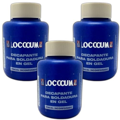 Bricoloco Decapante gel para soldar estaño con cobre y otros metales. 100 gramos con pincel aplicador- Elimina óxido y limpia piezas antes de soldadura. (6)