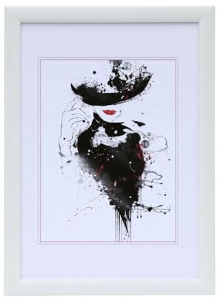 Kunststoffrahmen Klarglas Bilderrahmen Frame Foto Collage Portraitrahmen Glasscheibe PS-1: Farbe: Weiß | Format: 30x45