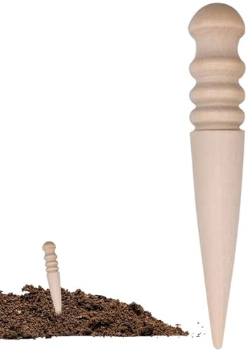 Dibber Manuale Da Giardino, Strumento Per Fioriera Dibbler Manuale, Dibber Manuale In Legno Facile Da Impugnare Per Giardinaggio, Piantare Bulbi, Trapiantare Piante, Seminare Piante