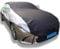 HUIYAN Halbgarage Für BMW Z4 E85, Outdoor-Auto-wasserdichte Sonnen- Und Staubabdeckung, Oxford-Stoff, Windschutzscheibe, Schnee, Regen, Kratzschutz Mit Reflektierenden Streifen(Black and Silver)