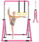 DOBESTS Gymnastics Bar, Kids Folding Horizontal Bar, Adjustable Height Gymnastic Horizontal Bars, Junior Gymnastic Training Equipment for Home Gym Indoor Garden Outdoor