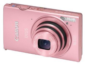 Canon IXUS 240 HS Digital Camera - Light Pink (16.1 MP, 5x Optical Zoom) 3.2 inch LCD (Renewed)