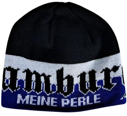 Wallitschek Hamburg - Meine Perle Strickmütze, Wintermütze, Beanie, Fanmütze, Fussball, 1887