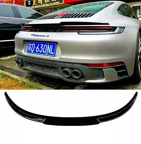 For Auto Perfectionists UK Rear Boot Wing Compatible With Porsche 911 Carrera 992 2019-2024 ABS Gloss Black