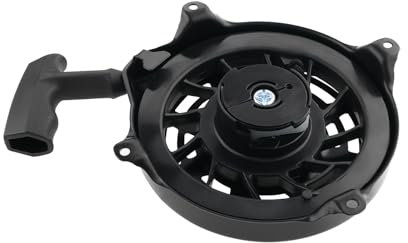 The Lord of the Tools Der Manuelle Seilzugstarter des Rasenmähers Kompatibel mit Sabo Turbostar 43 2,7 KW 3,5PS Vibrationsplatte für die Zugseilzugplatte Schwarz