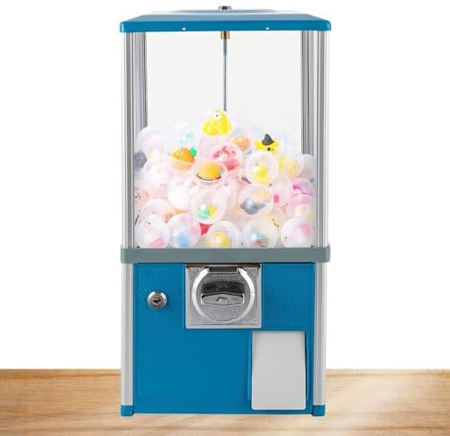Distributeur automatique commercial, machine commerciale de gomme à bonbons, machine de loterie automatique à capsules, distributeur automatique professionnel, pour 4,5 à 5,5 cm(Blue,10 PENNY/Two Time