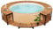 Home Garden, Spa Surround 273 x 53 cm, madera maciza de acacia