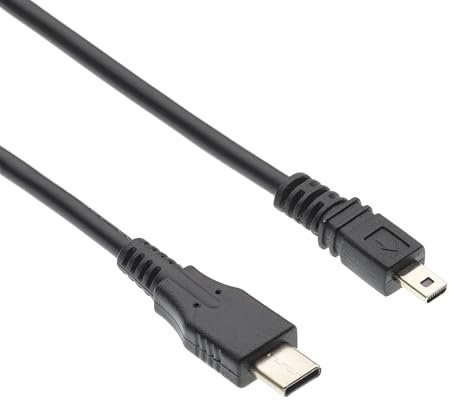 Câble USBC vers UC-E6 Transfert de Données & Chargeur Compatible avec Appareils Photo Numériques Nikon Coolpix Sony DSC Synchronisation Photo Remplacement pour Mac PC Portable USB C