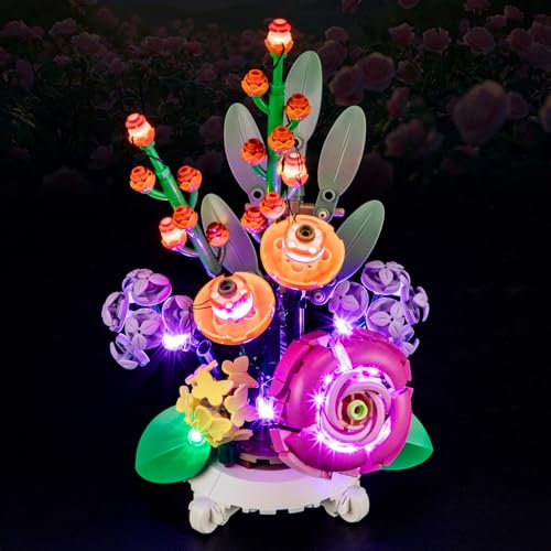 BOOZUU Light Kit for Lego-40762 Mixed Flowerpot - Compatible with Lego Botanicals Mixed Flowerpot Building Set for Adults (Lights Only, No Model)