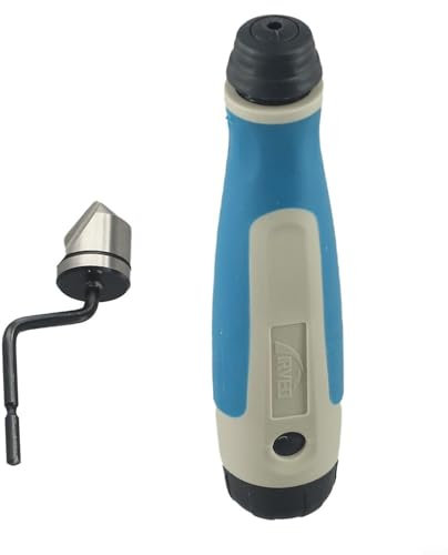 Kit d'outils d'ébavurage professionnel avec poignée de bavure et diverses têtes de coupe à chanfreiner pour toutes les occasions (BC1041+NG1000)