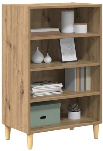 vidaXL Sideboard Artisan oak 57 x 35 x 89.5 cm Engineered wood, Living Room, Modern Sideboard, Rectangular, Durable Storage Cabinet, Freestanding Furniture, Practical Organizational Unit