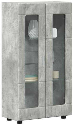 vidaXL Sideboard Florin 55,5 x 29 x 100 cm Beton Grau Holzwerkstoff