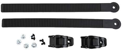 SageFurned Snowboard-Knöchelleiter-Bindung mit Schnallen, Nylon-Ersatzteile für Snowboards und Rollschuhe, 1 Paar (schwarz, 265 x 20 mm/225 x 20 mm/205 x 20 mm)