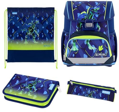 herlitz Schulranzen Set 4-teilig Loop T.Rex Explorer 17l 1. Klasse