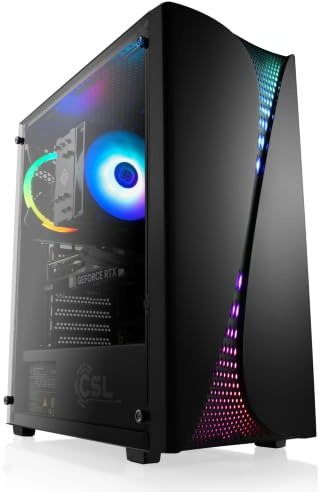 Gaming PC - AMD 5700, RTX 5060 Ti, 32 GB RAM, 1000 GB SSD, Windows 11 | Ryzen 7 8x 3.7 GHz, 8 GB VRAM, M.2 NVMe, DDR4, günstiger Computer für Zocker, Rechner zum Spielen (A16004)