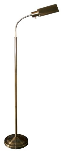 Daylight24 402051-07 Natural Daylight Battery Operated Cordless Floor Lamp, Antique Brass