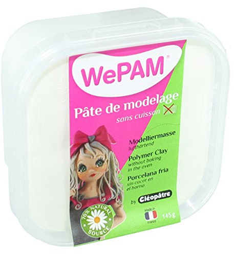 WePAM - PFWBBB-145 - Pasta de porcelana fría, 145 ml, color blanco