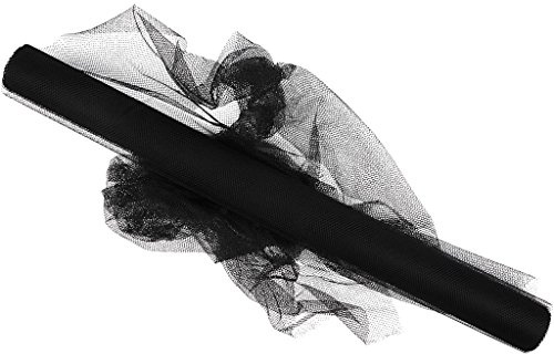 Tüll,Schwarz,B:50cm,5m/1Rolle