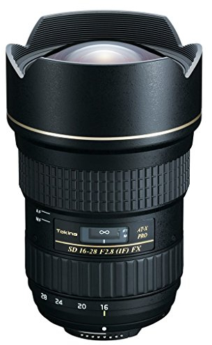 Tokina AT-X Pro FX 16-28 mm / f2.8 Wide-Angle Zoom Lens for Nikon with 2.8 Lens Speed Including Lens Hood