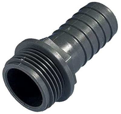 Pisces Male BSP hosetail Connector 25mm Barb to 1(in) Thread for Pond and Garden Hose Tubing