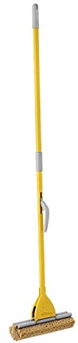 Apex Lavapavimenti Squizzo Classic 28cm con solida Struttura in metallo, Spugna e Sistema di Strizzaggio a Leva