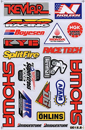 DD Sponsoren Sticker Aufkleber Folie 1 Blatt 270 mm x 180 mm wetterfest
