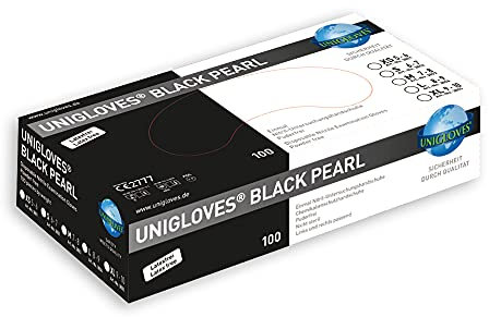 1000 Unigloves Black Pearl Nitrilhandschuhe Gr. XS - unsteril - puderfrei - latexfrei