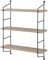 [en.casa] Wandregal Ösel Hängeregal Bücherregal hängend mit 3 Regalböden Holz-Optik Wohnzimmer Regal mit Stahlrahmen Küchenregal
