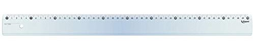 MAPED Essentials Lineals, flach, Kunststoff, 50 cm, transparent, 3 Stück
