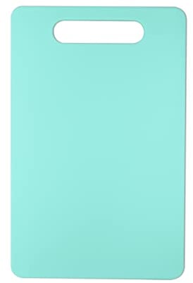 Kunststoff Schneidebrett mit Griffen, Fotouzy Dickes Schneidebrett für die Küche, lebensmittelechtes PP-Material, BPA-Free, Spülmaschinenfest, Großes Format, griffiger Griff, Tiffany Blau
