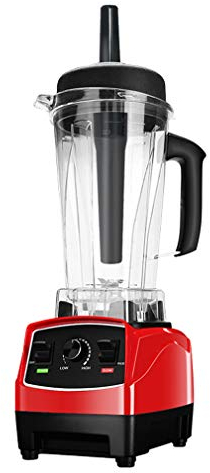 QREZ Blender Mixeur Multifonctions, Smoothie Blender Chauffant Blender Mixeur Puissant avec 2200W Mixeur Smoothie Et Milk-Shake avec 6 Lames en Acier Inoxydable Et 2L sans BPA Jarre,Rouge
